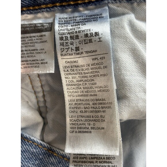 LEVI’S 501 Straight Leg Button Fly Jeans Men’s 34x28 Blue 100% Cotton 00501-0193 - Picture 7 of 8